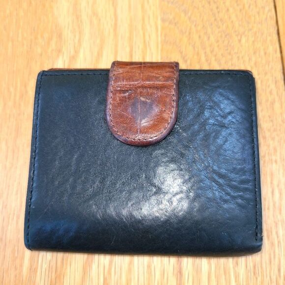 Brighton Leather Wallet, Black And Brown - Picture 3 of 7